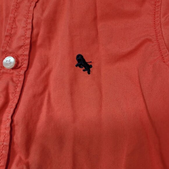 H&M Boys Long Sleeved Button Down Red Shirt Pre-Owned Size 4T - Picture 3 of 9